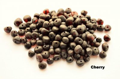 Genuine Natural Baltic Amber RAW Unpolished Beads Cherry