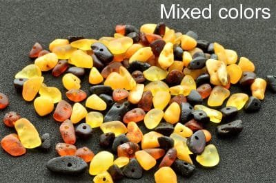 Mixed color Chip beads, Raw amber beads
